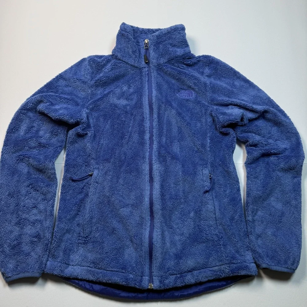 The North Face Jacket Womens XS Blue Osito 2 High Pile‎ Fleece Full Zip C782